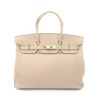 Hermes Handbag Birkin 35 Tourtier Gray Leather
