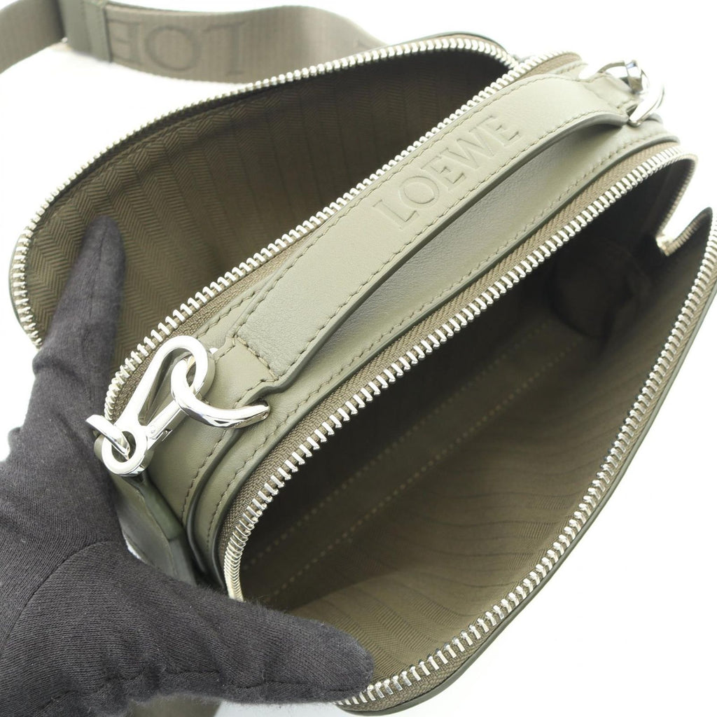 Loewe Shoulder Bag Crossbody Mini Khaki Leather