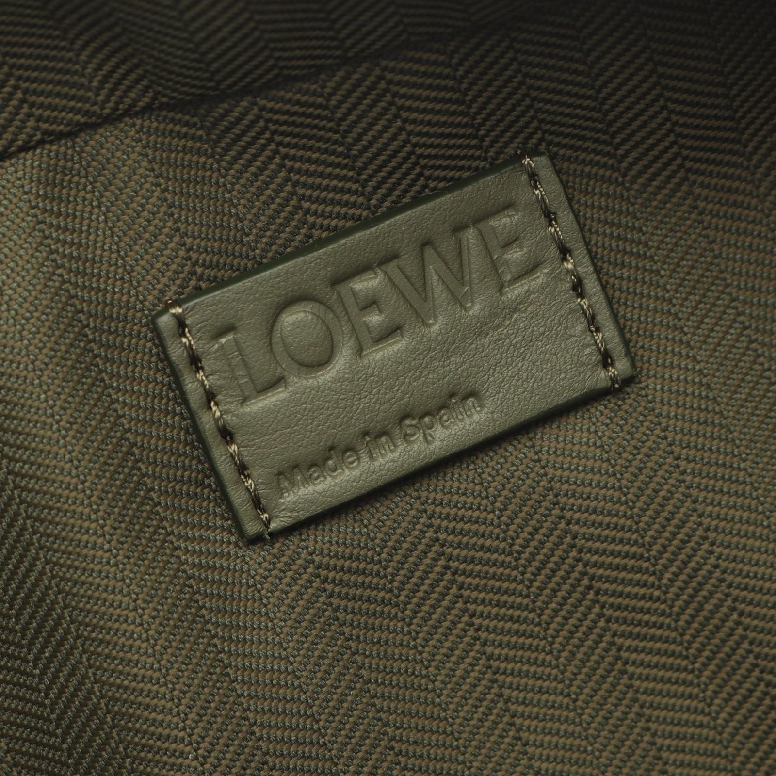 Loewe Shoulder Bag Crossbody Mini Khaki Leather