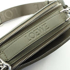 Loewe Shoulder Bag Crossbody Mini Khaki Leather