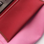 Hermes Handbag Herbag Zip PM Rouge Ache 2-Way Pink Leather Canvas Zip PM le — view 7