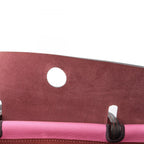 Hermes Handbag Herbag Zip PM Rouge Ache 2-Way Pink Leather Canvas Zip PM le — view 9