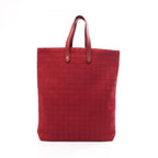 Hermes Handbag Amedaba GM Rouge Canvas Leather