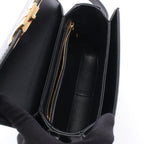 Celine Shoulder Bag Teen Triomphe Black Leather — view 3
