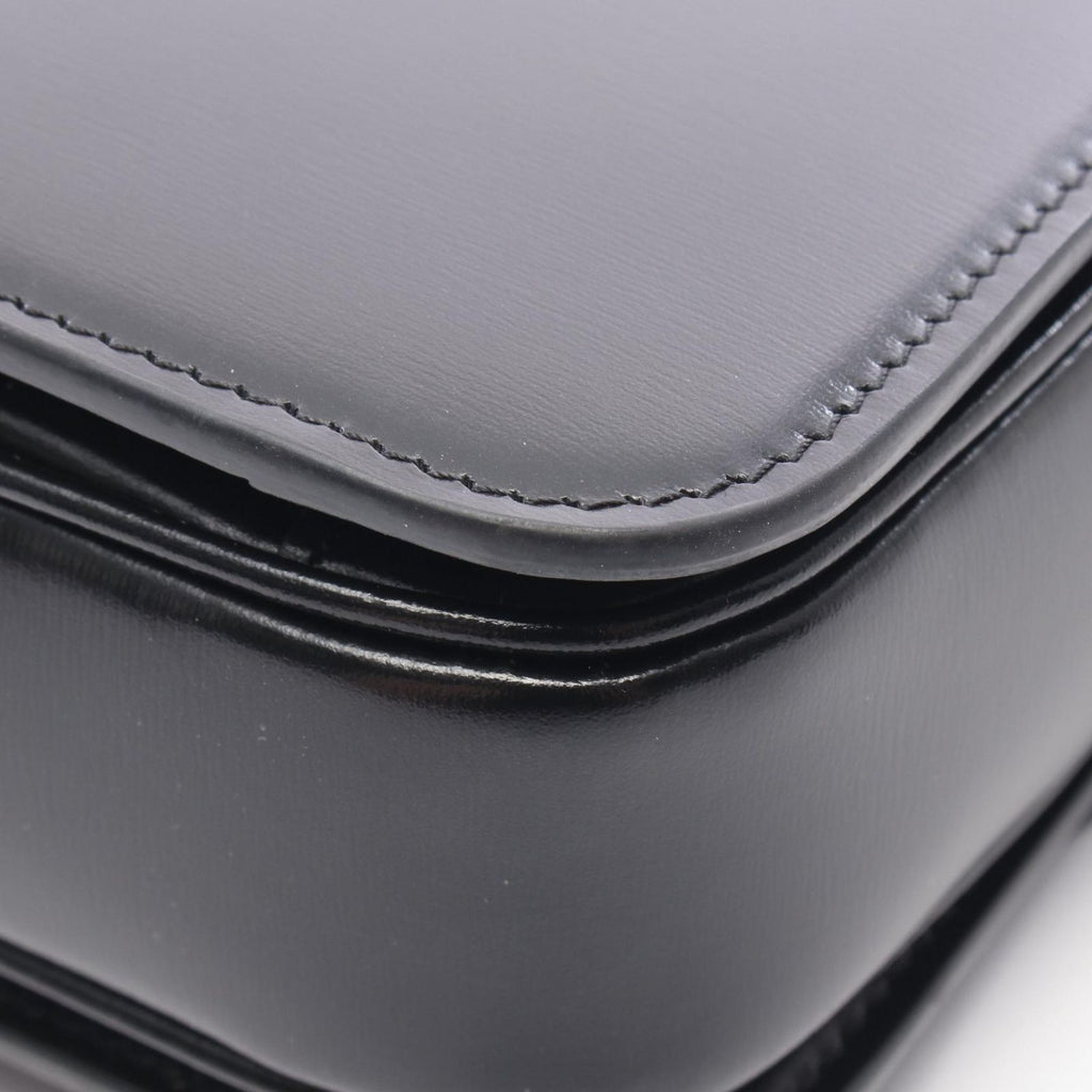 Celine Shoulder Bag Teen Triomphe Black Leather — view 5