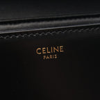 Celine Shoulder Bag Teen Triomphe Black Leather — view 4