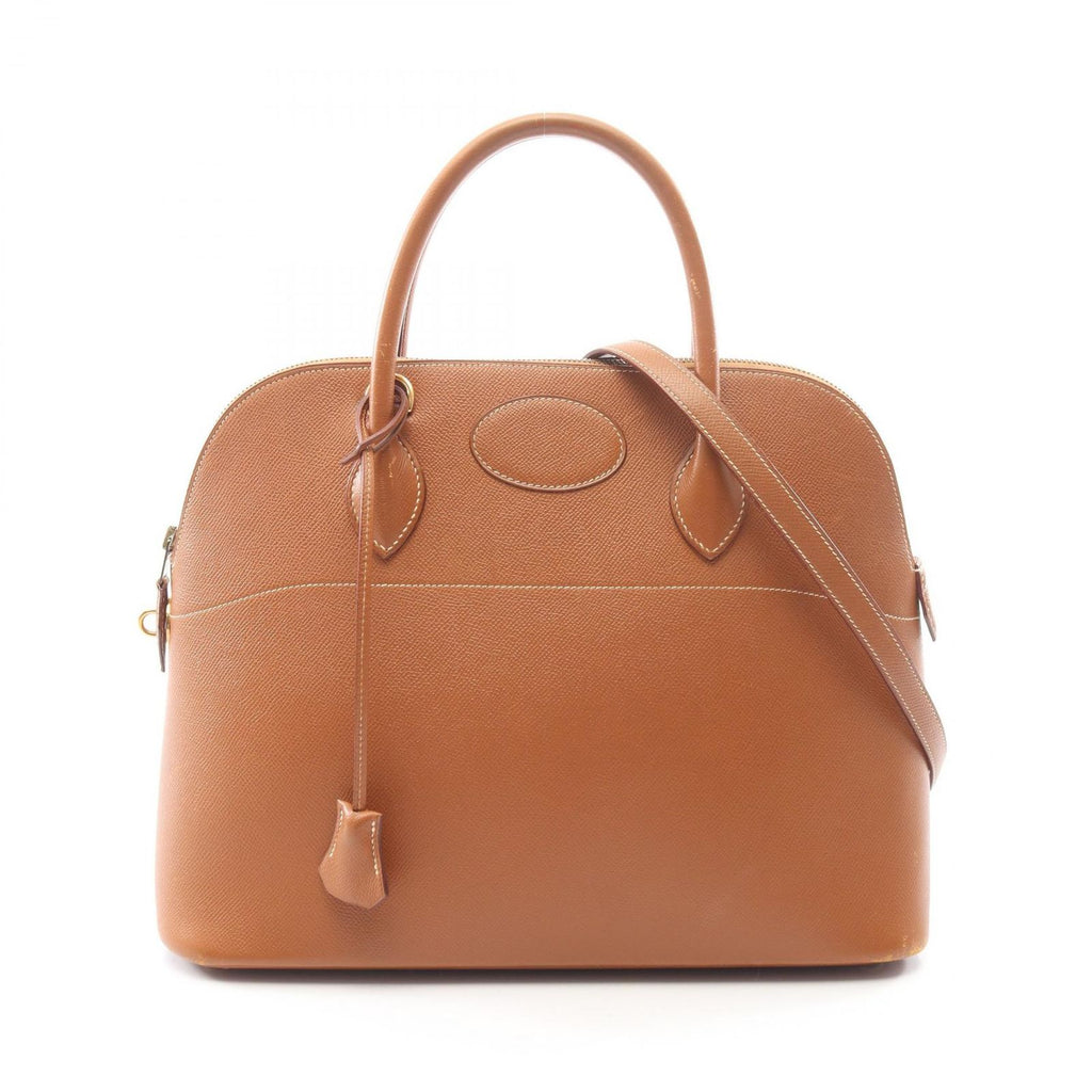 Hermes Handbag Bolide 35 Gold 2-Way Leather