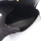 Celine Handbag Teen Lola 2-Way Black Leather Triomphe