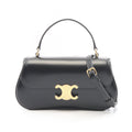 Celine Handbag Teen Lola 2-Way Black Leather Triomphe
