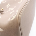 Louis Vuitton Shoulder Bag Neo Noe MM Bicolor Tourtelle Cream Leather — view 6