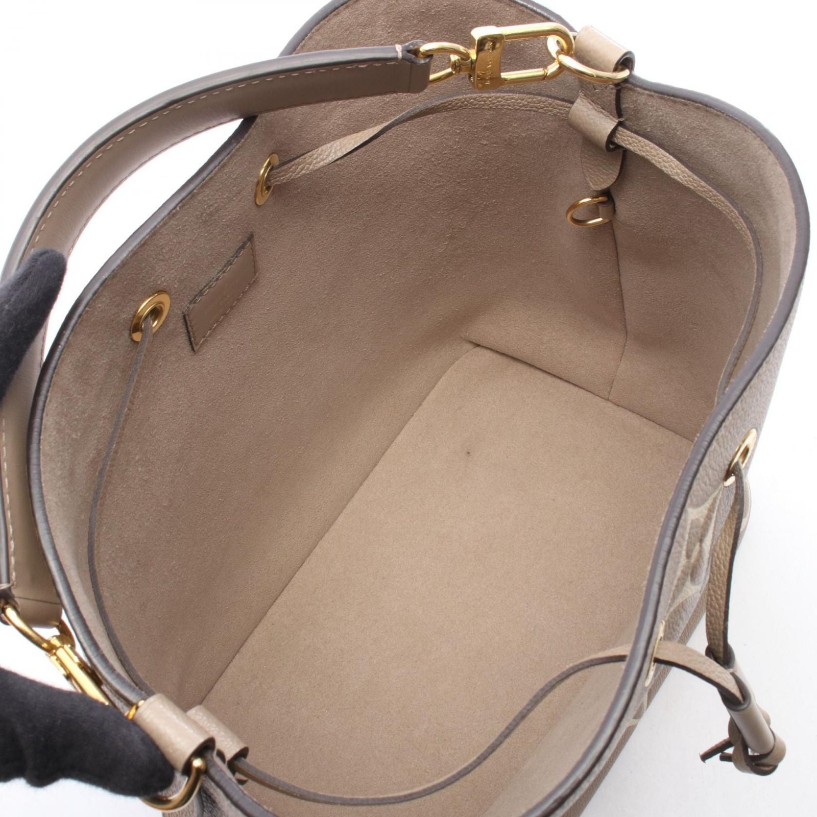 Louis Vuitton Shoulder Bag Neo Noe MM Bicolor Tourtelle Cream Leather — view 3