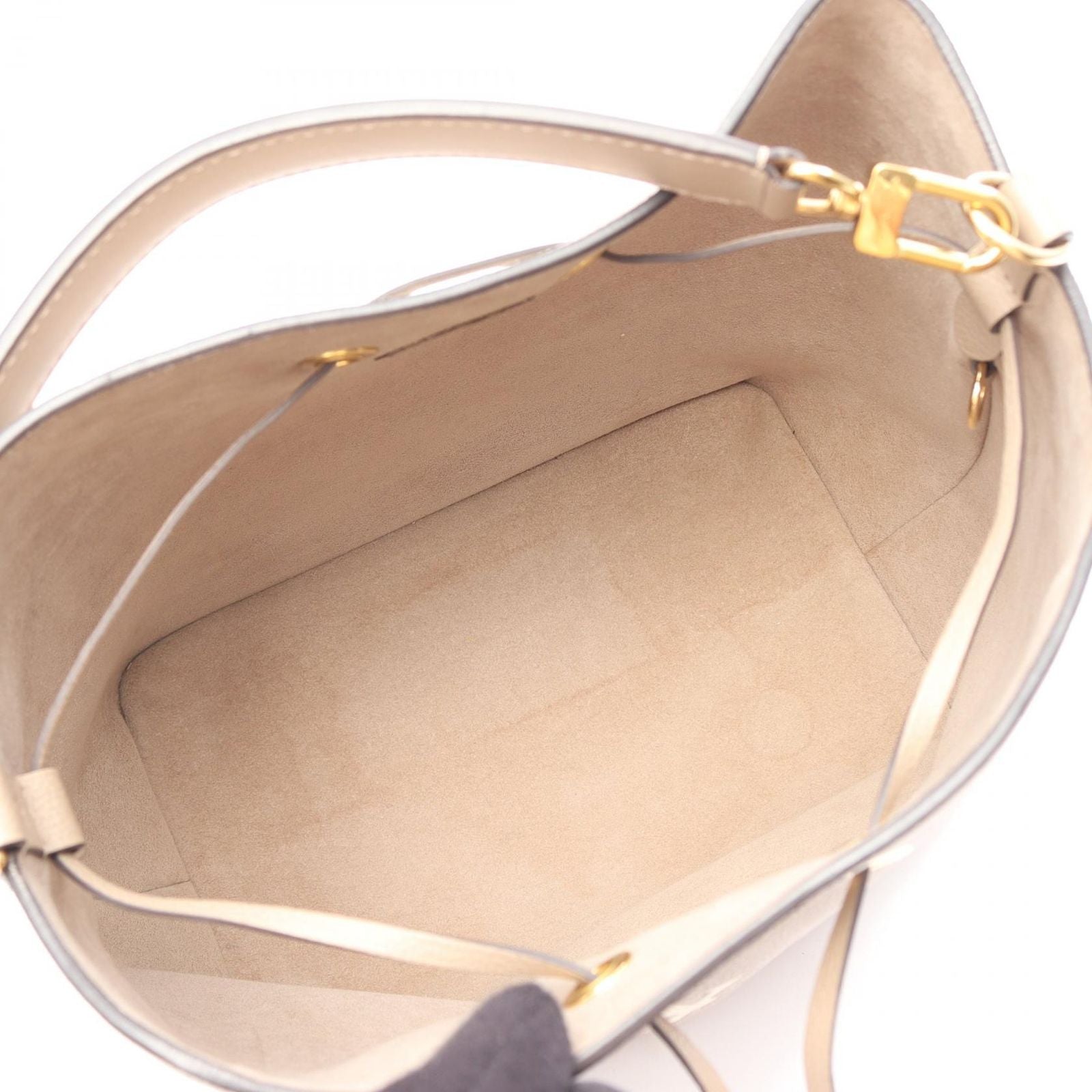 Louis Vuitton Shoulder Bag Neo Noe MM Bicolor 2-Way Tourtelle Cream Leather — view 3