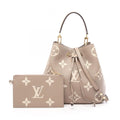 Louis Vuitton Shoulder Bag Neo Noe MM Bicolor 2-Way Tourtelle Cream Leather