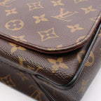 Louis Vuitton Shoulder Bag District MM Canvas Leather — view 7