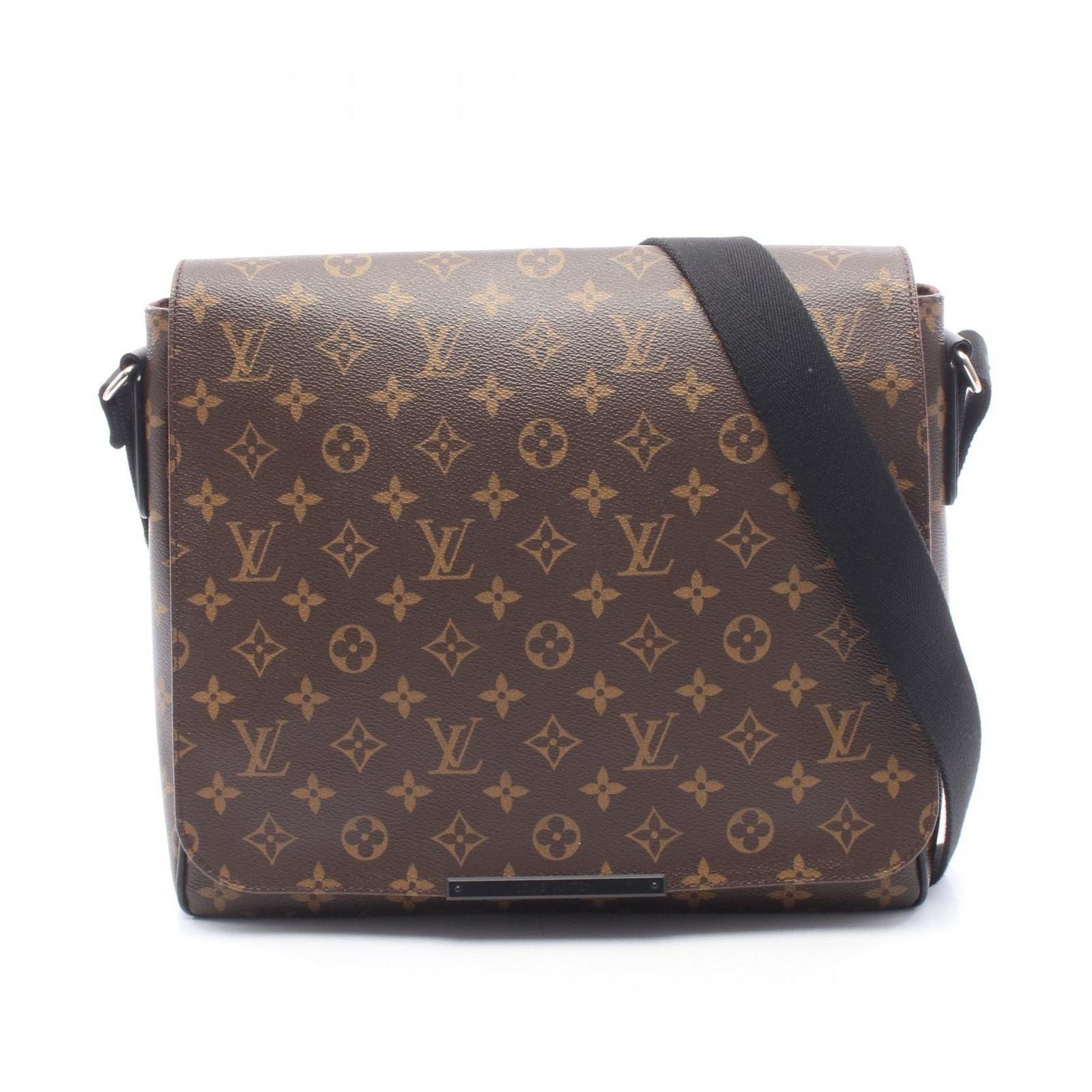 Louis Vuitton Shoulder Bag District MM Canvas Leather
