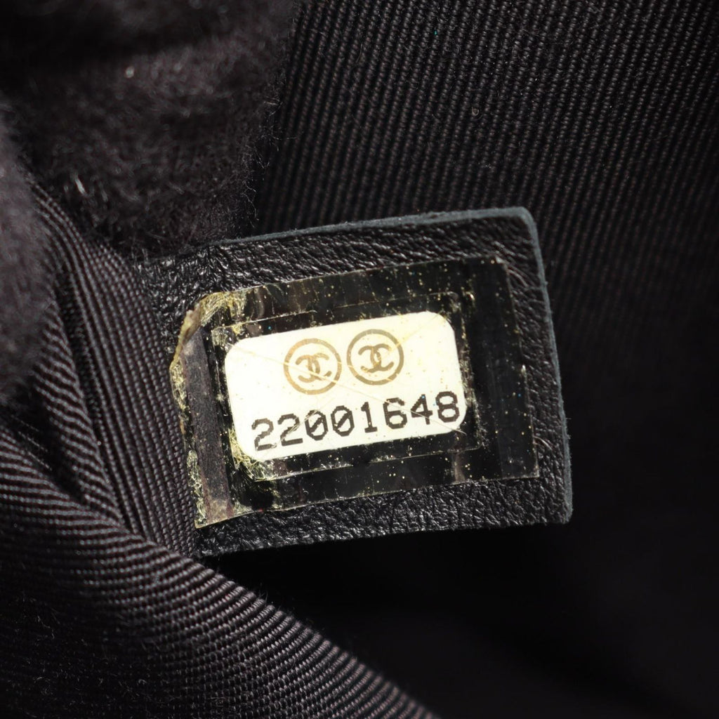 Chanel Shoulder Bag Boy Black Lambskin Boy Chain