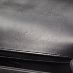 Chanel Shoulder Bag Boy Black Lambskin Boy Chain