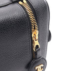 Chanel Handbag CC Logo Black Caviar Leather — view 8