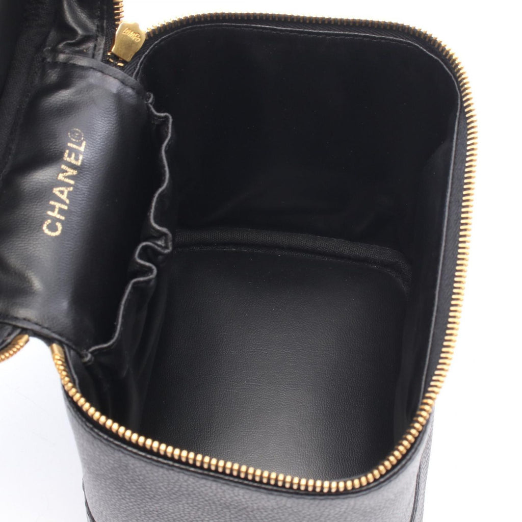Chanel Handbag CC Logo Black Caviar Leather — view 3