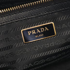 Prada Handbag Tessuto Saffiano 2-Way Black Nylon Leather — view 4