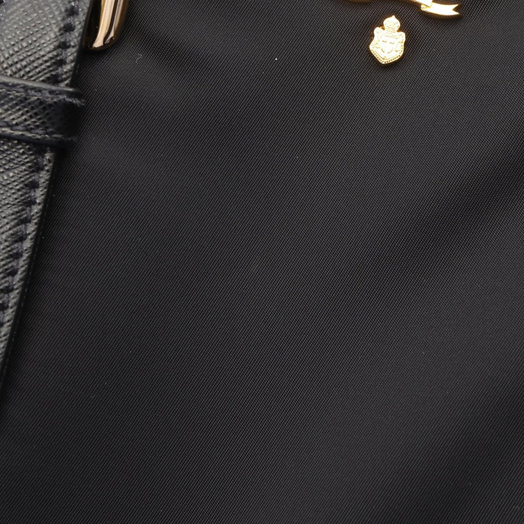 Prada Handbag Tessuto Saffiano 2-Way Black Nylon Leather — view 9