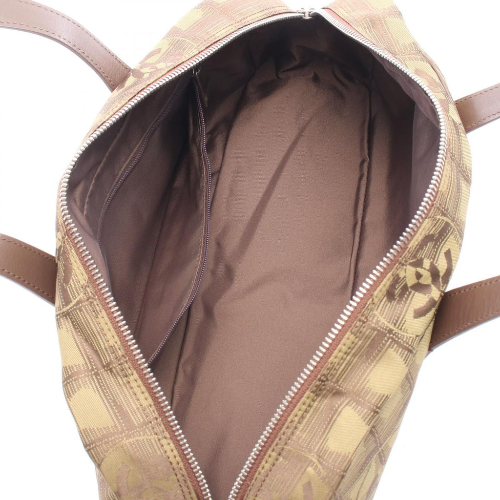 Chanel New Travel Line Khaki Leather Boston — view 3
