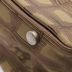 Chanel New Travel Line Khaki Leather Boston — view 6