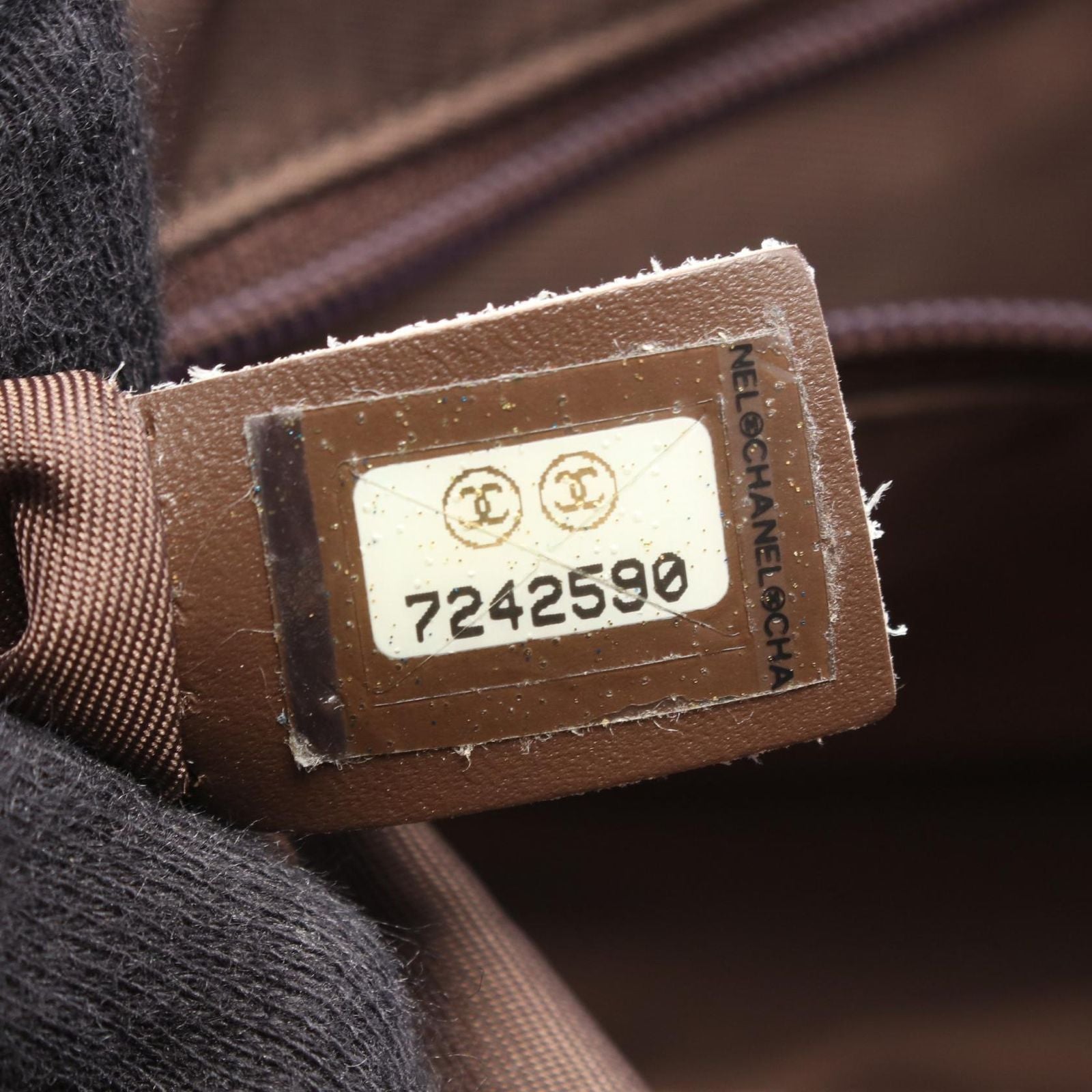 Chanel New Travel Line Khaki Leather Boston — view 5