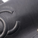 Chanel Shoulder Bag Maxi Quilted 34 Black Lambskin Chain — view 7