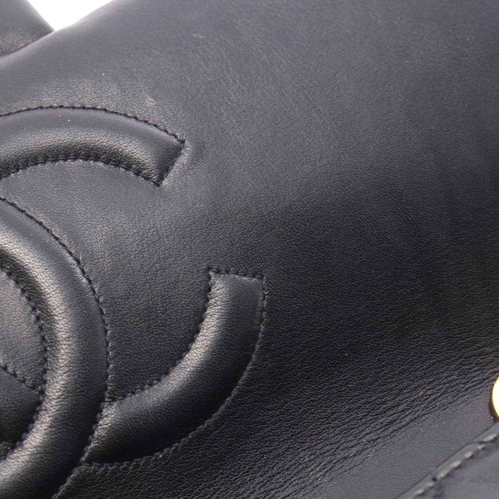 Chanel Shoulder Bag Maxi Quilted 34 Black Lambskin Chain — view 7