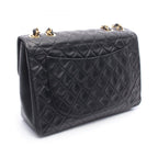 Chanel Shoulder Bag Maxi Quilted 34 Black Lambskin Chain — view 2