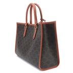 Celine Triomphe Mini Horizontal Cover 2-Way Tote Shoulder Bag Leather Black — view 3