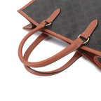 Celine Triomphe Mini Horizontal Cover 2-Way Tote Shoulder Bag Leather Black — view 5