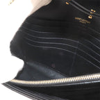 Saint Laurent Cassandra Chain Wallet Leather Black Gold Shoulder — view 8