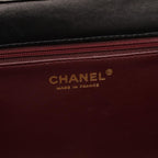 Chanel Shoulder Bag Full Flap Quilted Black Lambskin Chain