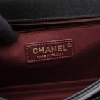 Chanel Shoulder Bag Quilted Black Leather Chain — view 4