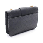 Chanel Shoulder Bag Quilted Black Leather Chain — view 2