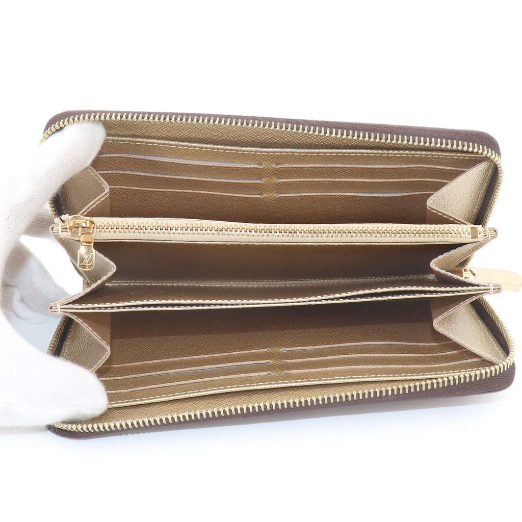 Louis Vuitton Monogram Zippy Wallet Zip Around Iced Gold — view 6