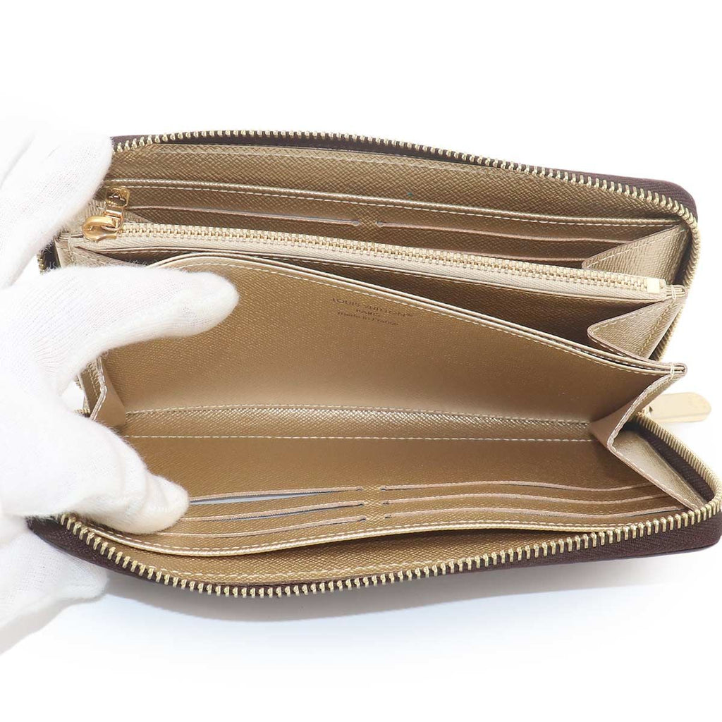 Louis Vuitton Monogram Zippy Wallet Zip Around Iced Gold — view 7