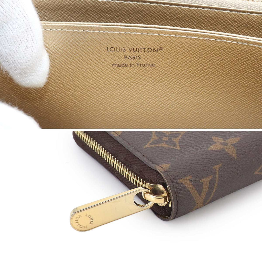 Louis Vuitton Monogram Zippy Wallet Zip Around Iced Gold — view 9