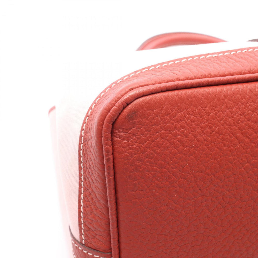 Hermes Tote Garden Party PM Rose Sakura Rouge Ducese Canvas — view 7