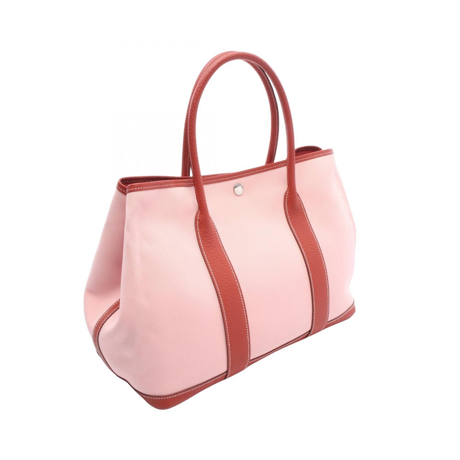 Hermes Tote Garden Party PM Rose Sakura Rouge Ducese Canvas — view 2