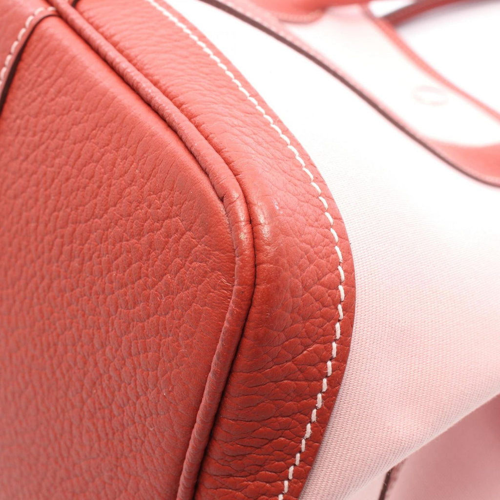 Hermes Tote Garden Party PM Rose Sakura Rouge Ducese Canvas — view 8