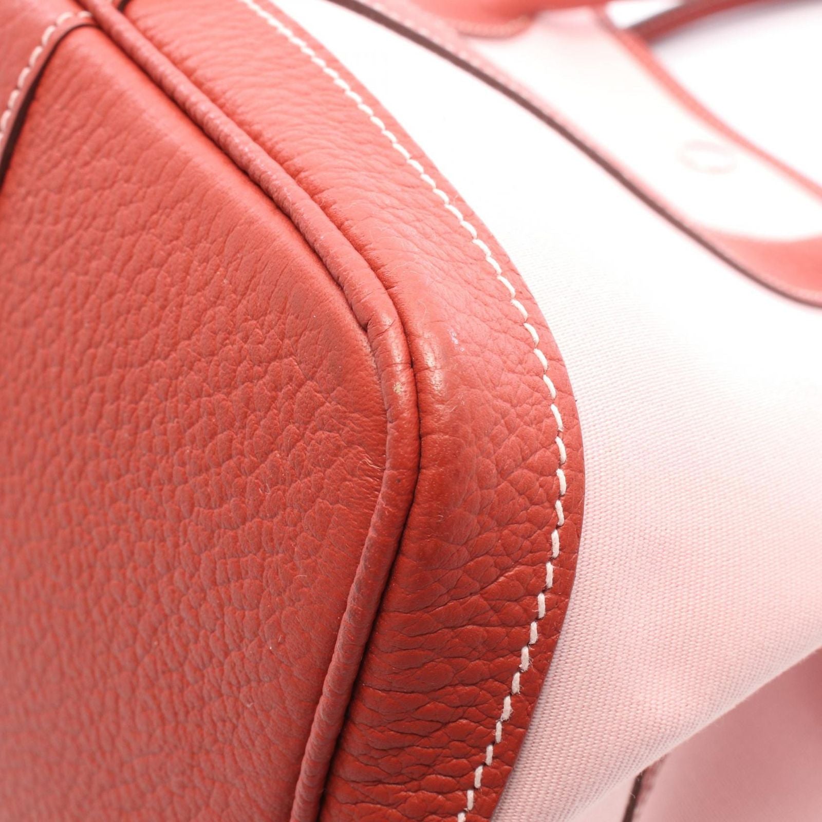 Hermes Tote Garden Party PM Rose Sakura Rouge Ducese Canvas — view 8