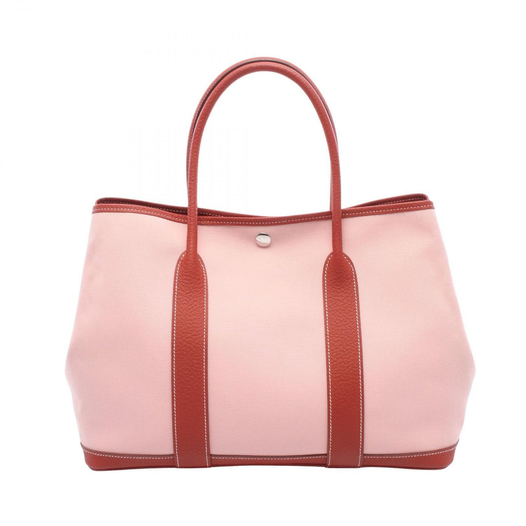 Hermes Tote Garden Party PM Rose Sakura Rouge Ducese Canvas