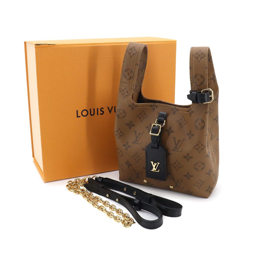 Louis Vuitton Monogram Reverse Atlantis BB 2-Way Bag Brown