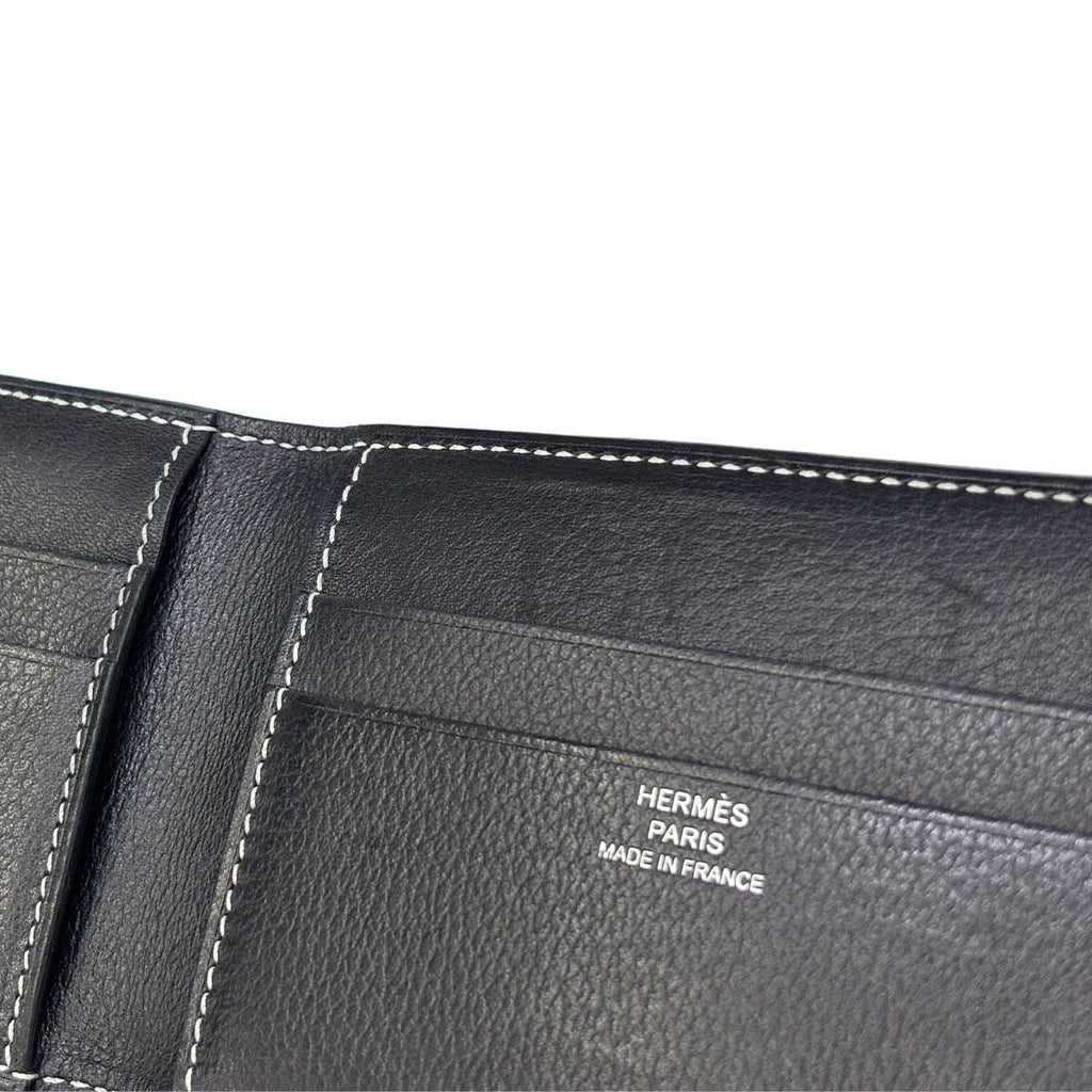 Hermes Series Oriental Card Case Business Holder Bague Rain Black — view 7