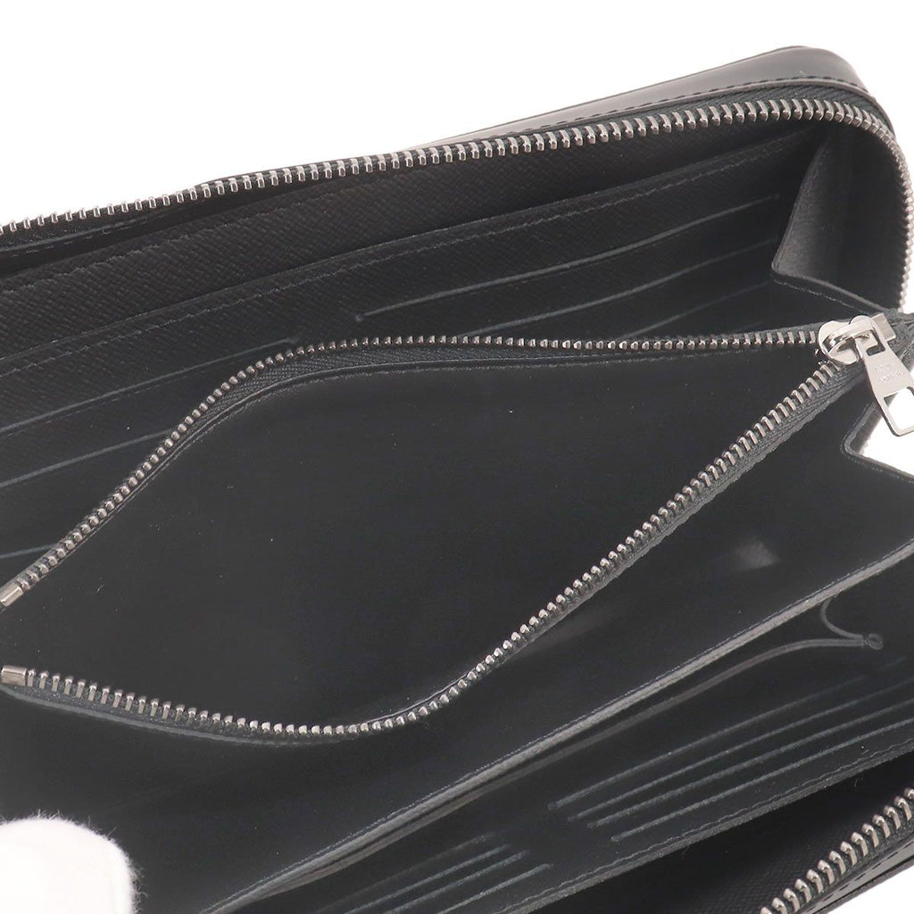 Louis Vuitton Monogram Eclipse Zippy XL Zip Around Wallet Black — view 8