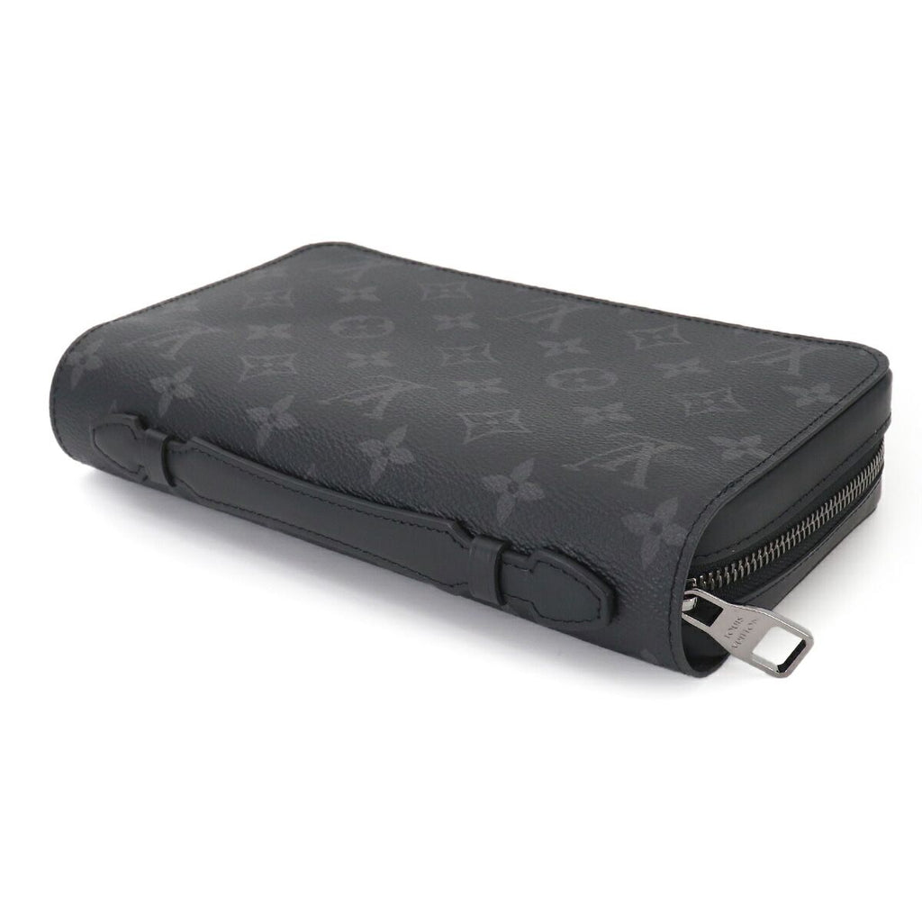 Louis Vuitton Monogram Eclipse Zippy XL Zip Around Wallet Black — view 5