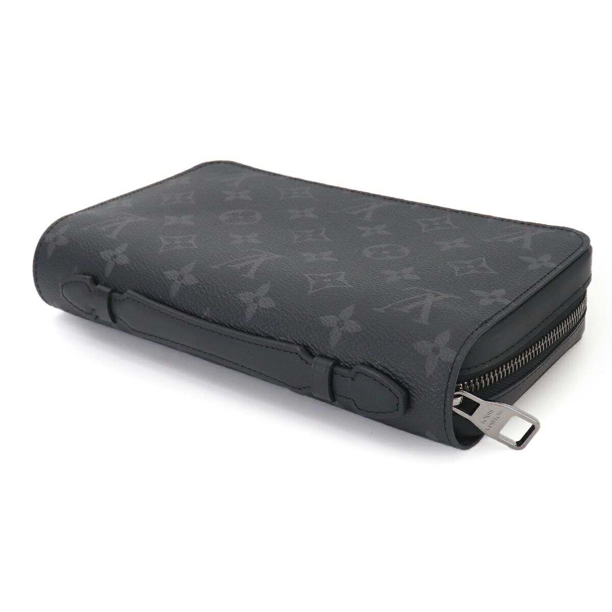 Louis Vuitton Monogram Eclipse Zippy XL Zip Around Wallet Black — view 5